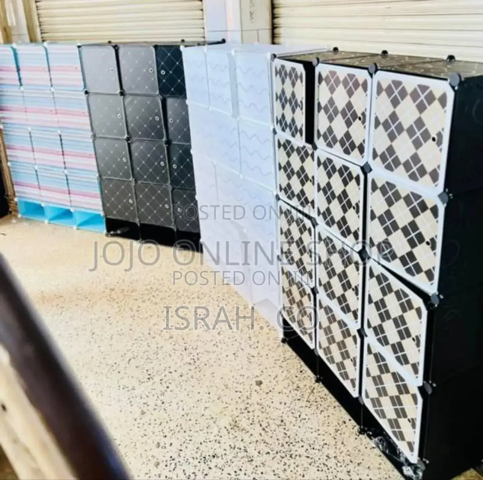 Modular Storage Cubes, Likely Made of Plastic,