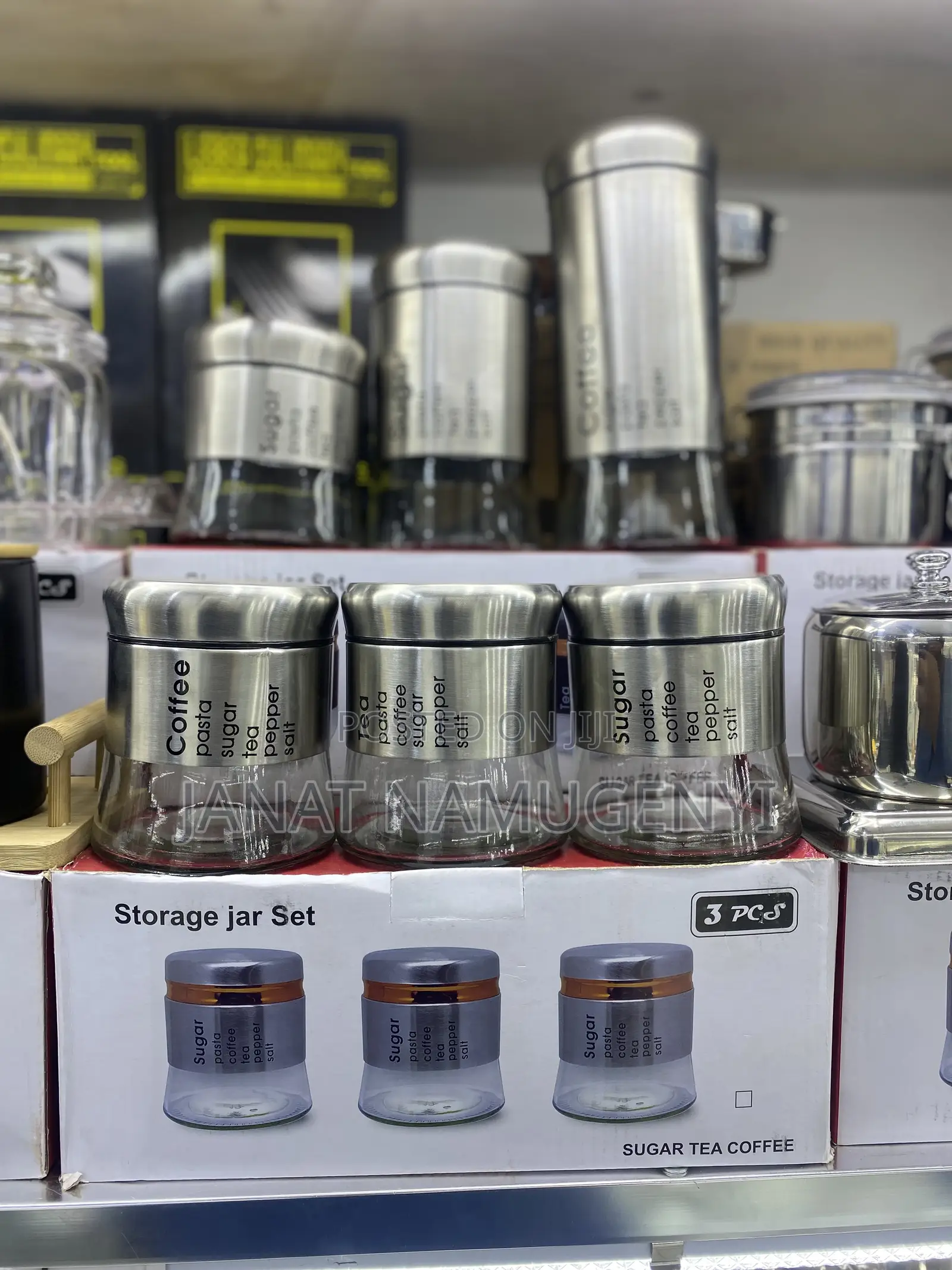 3 Piece Storage Jar Set