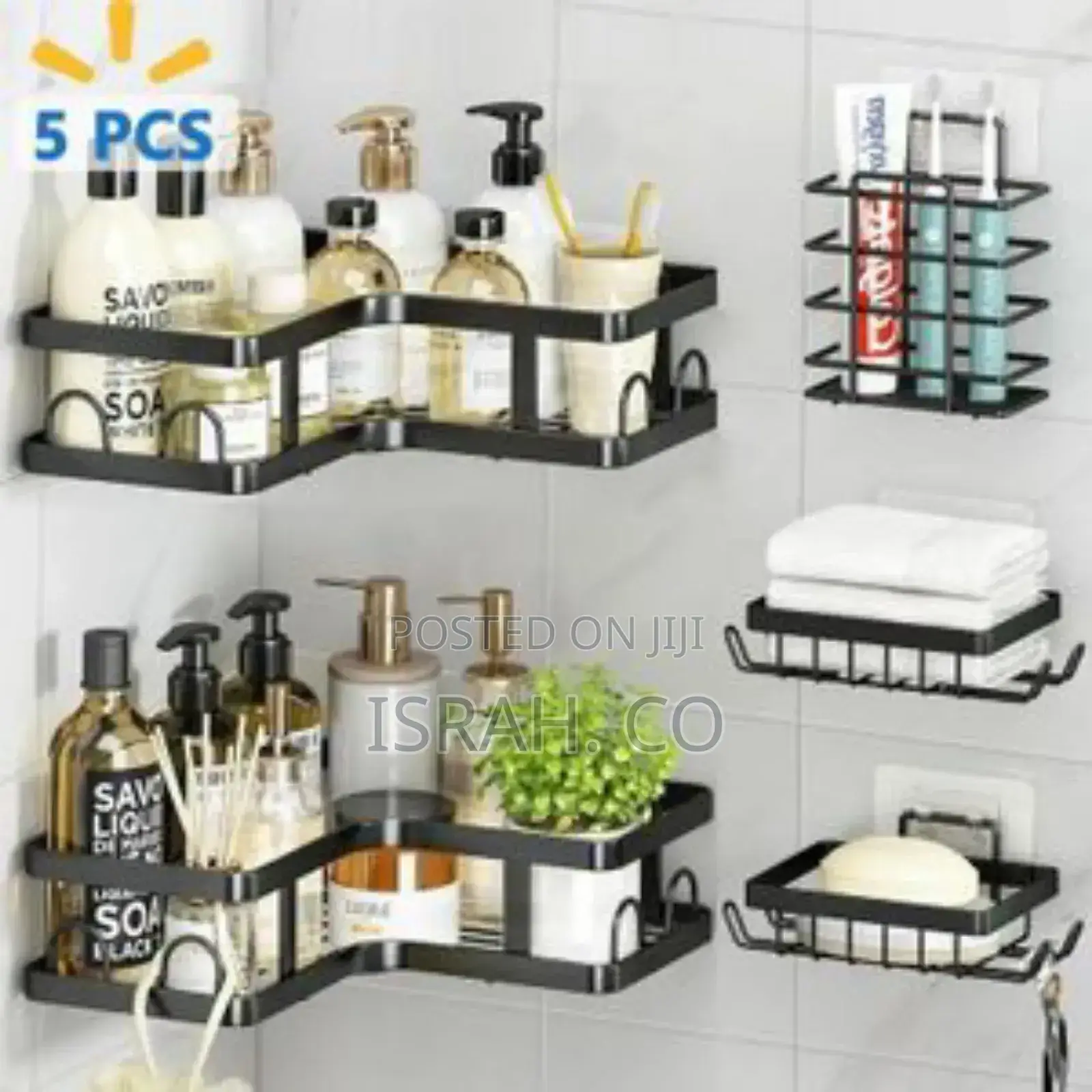 -Piece Bathroom Storage Rack Set.