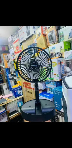 Rechargeable Table Fan -Black