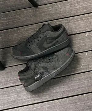 Black Grey Air Jordan 1 Low