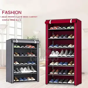 Two Dust-Proof Cloth Shoe Cabinets