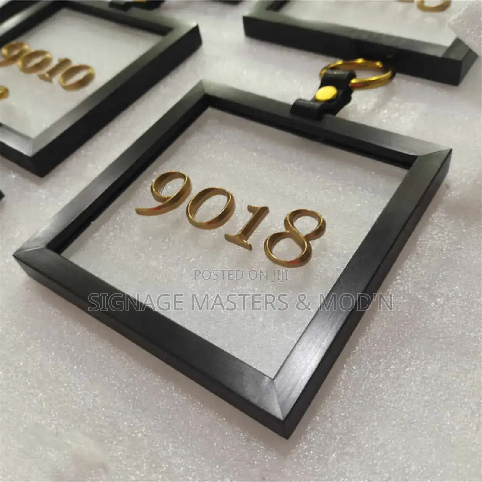 Hotel Framed Floating Room Numbers