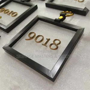 Hotel Framed Floating Room Numbers