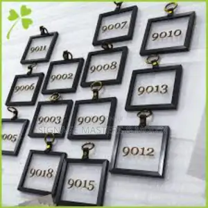 Hotel Framed Floating Room Numbers