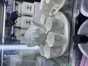 White Gold Coated Cups Set