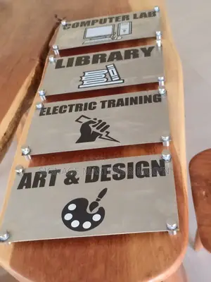 Stainless Steel Plate Door Labels