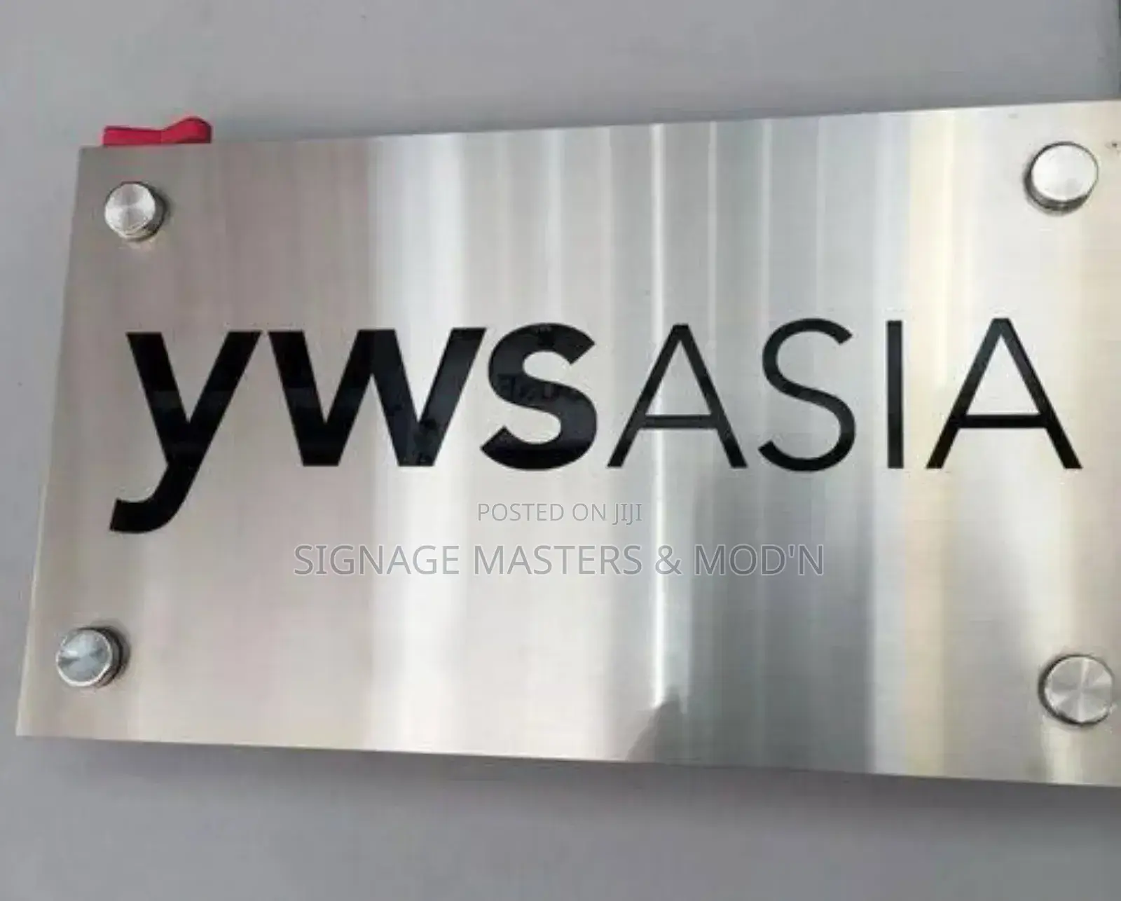 Stainless Steel Plate Door Labels