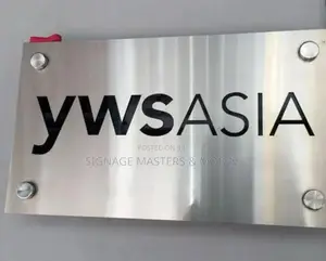 Stainless Steel Plate Door Labels
