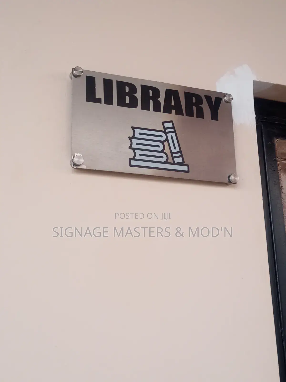 Stainless Steel Plate Door Labels