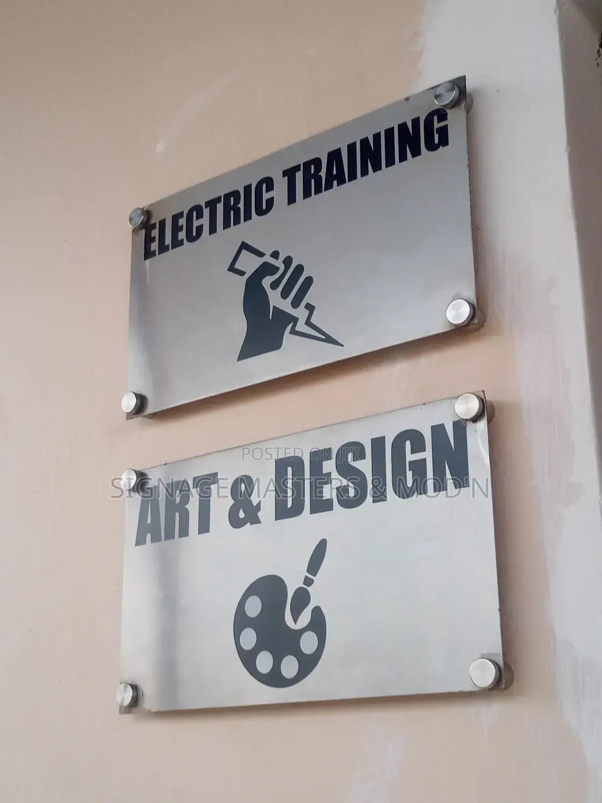Stainless Steel Plate Door Labels