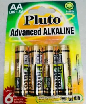Pluto Advanced Alkaline Batteries Aaa 4pc-Yellow Green
