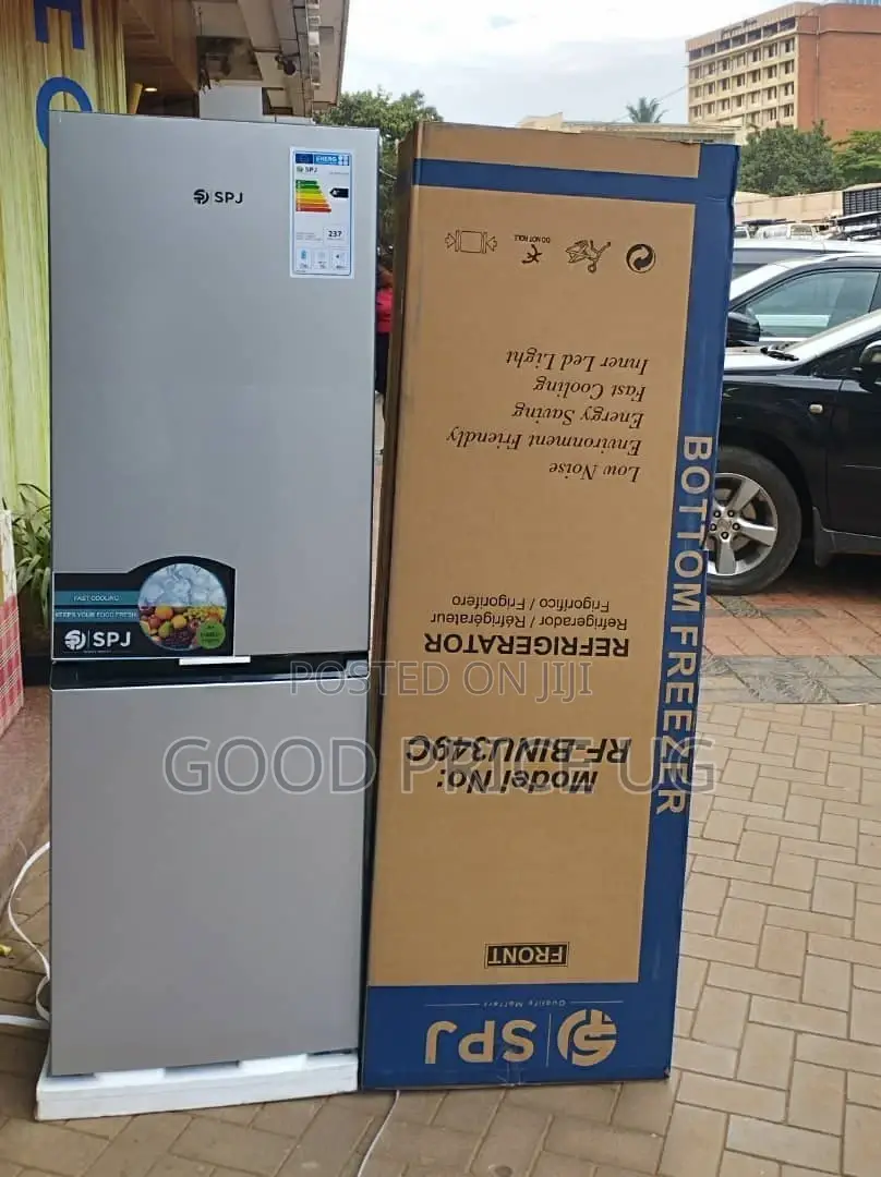 SPJ Double Door Fridge With Bottom Freezer