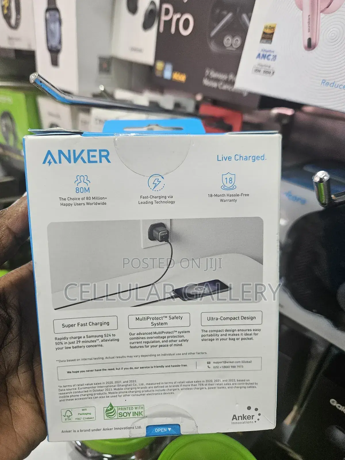 Anker Charger 25w, Compact With Usb-C Cable