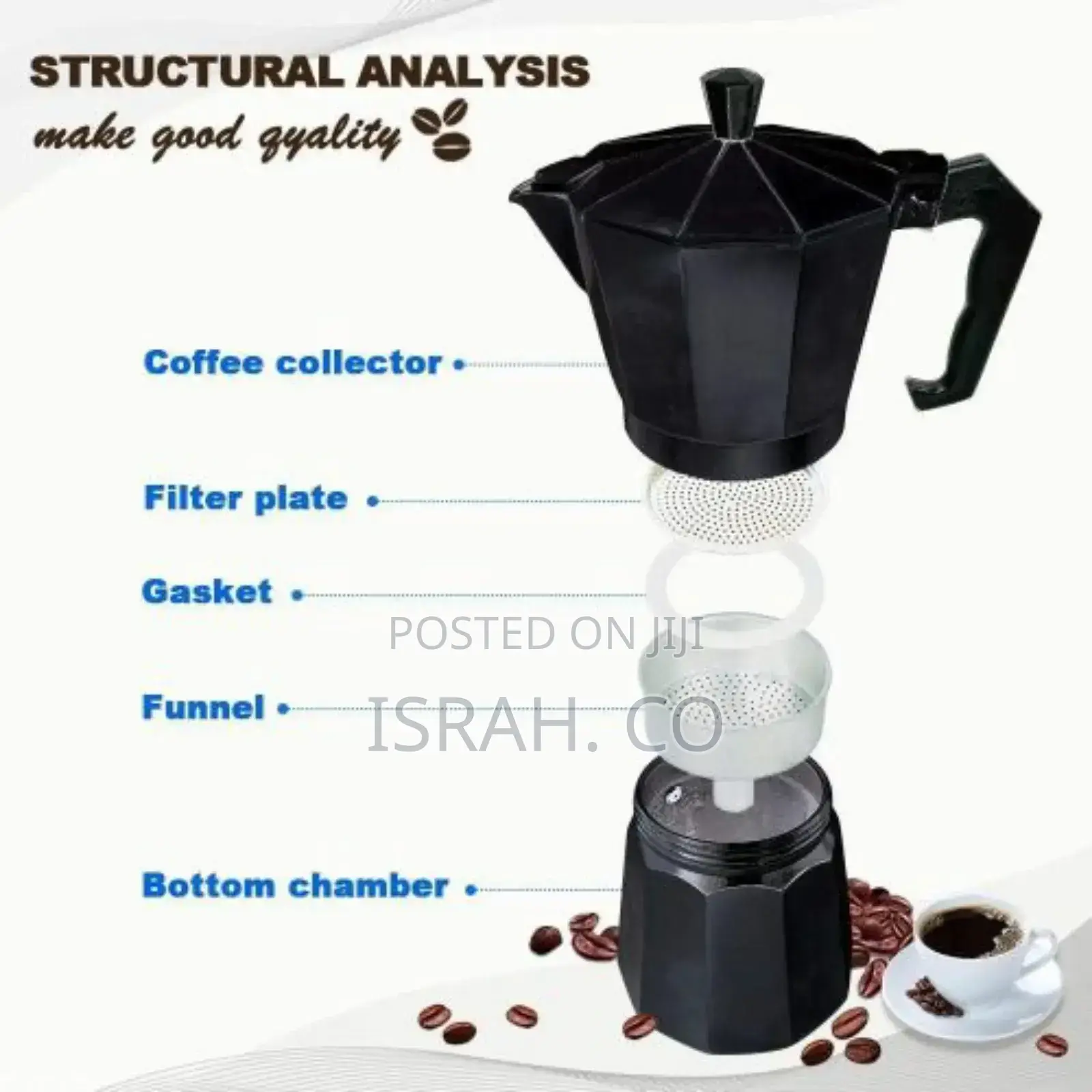 Moka Espresso Coffee 9 Cup Stovetop Espresso Maker