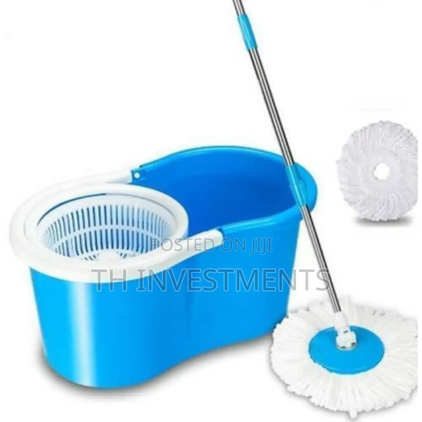 360 Spin Magic Mop With Bucket - Blue 