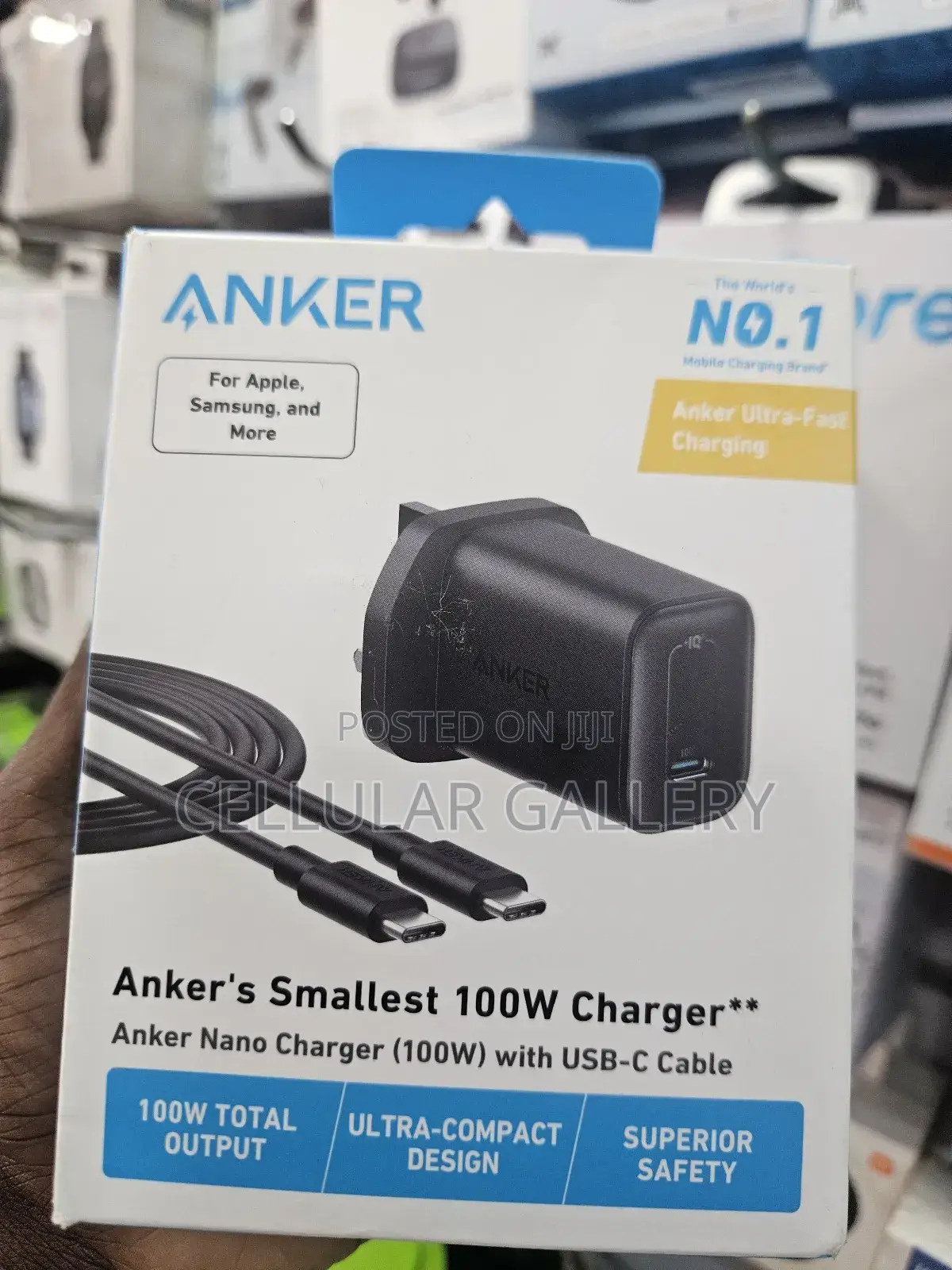Anker Nano Charger 100w With Usb-C Cable