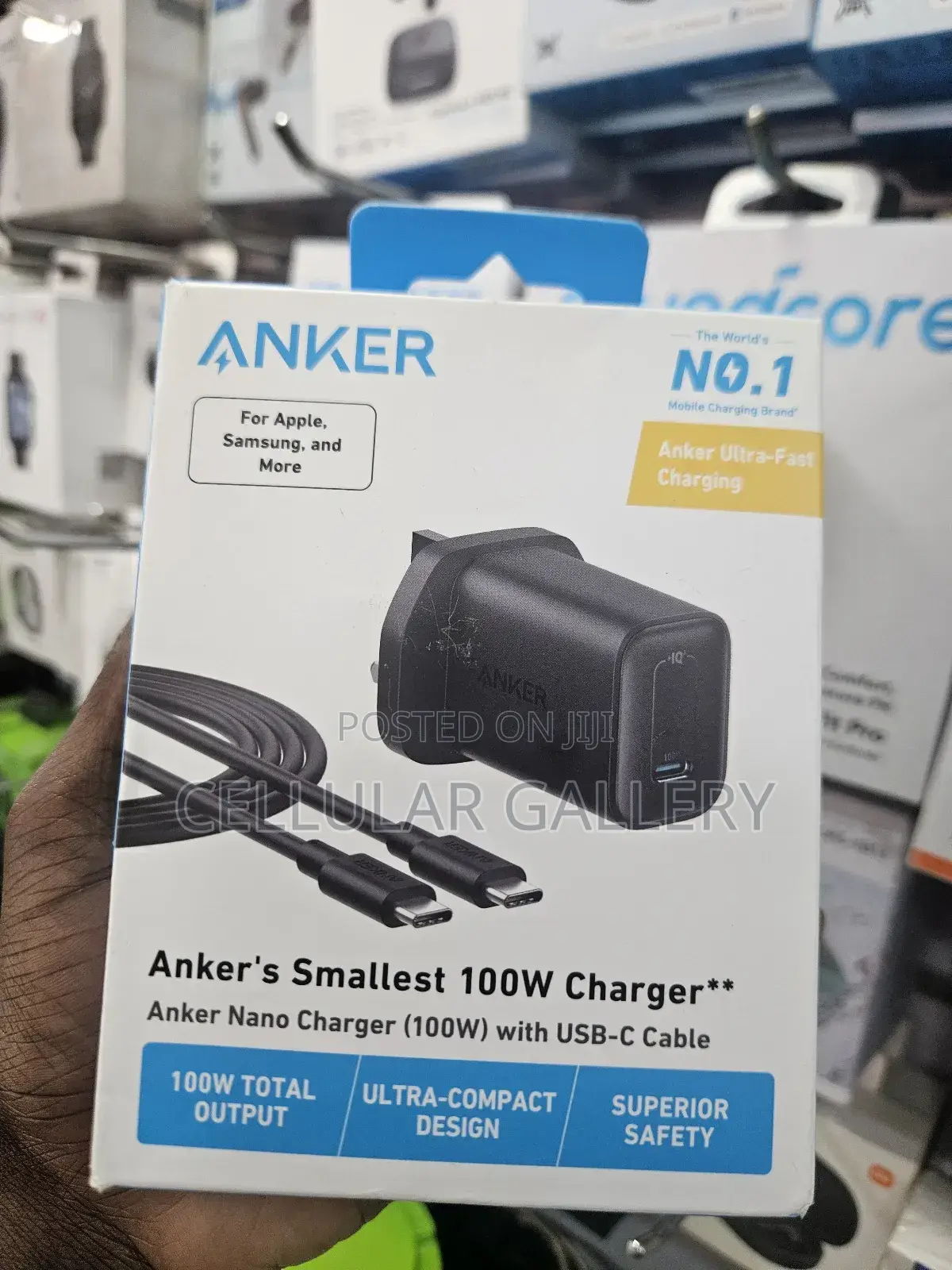 Anker Nano Charger 100w With Usb-C Cable