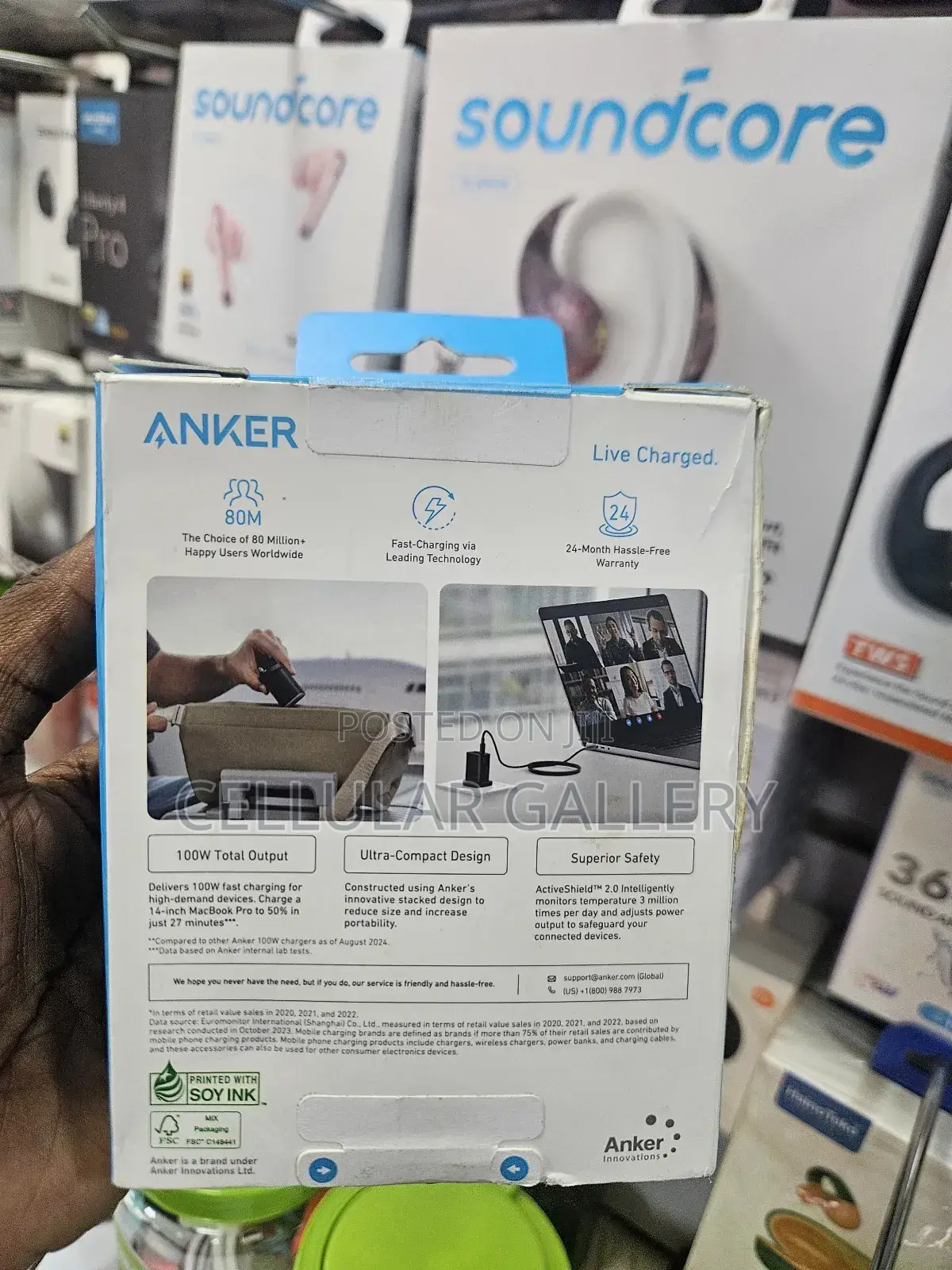 Anker Nano Charger 100w With Usb-C Cable