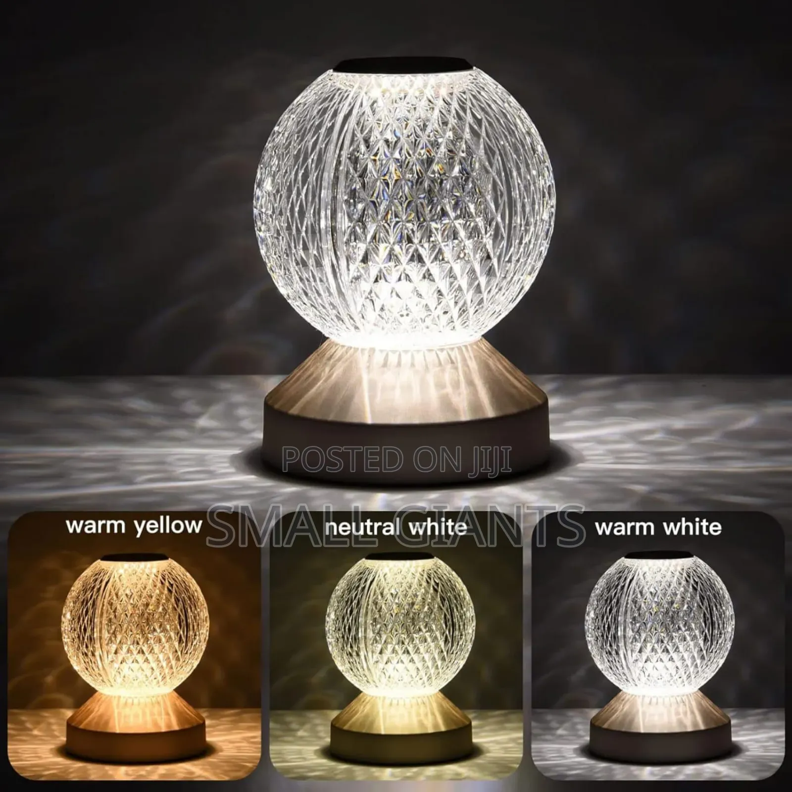 Crystal Night Light Desk Lamp