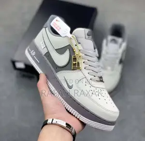 Original Grey/Cream Nike Air Force 07 Casual Sneakers