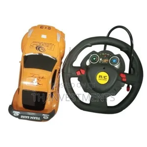 Remote Control Toy Car Racing Kid's Playing Vehicle - Yellow