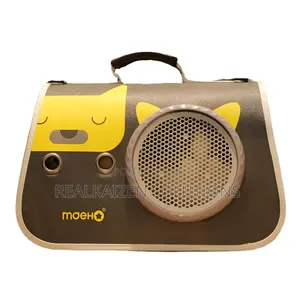 Breathable Pet Cat Carrier Bag With Ergonomic Handle + Strap