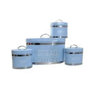 3-Piece Set of Bread Bin Blue