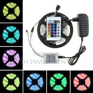 5 Meter RGB Led Strip With Remote White