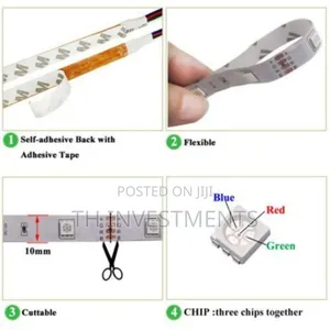 5 Meter RGB Led Strip With Remote White