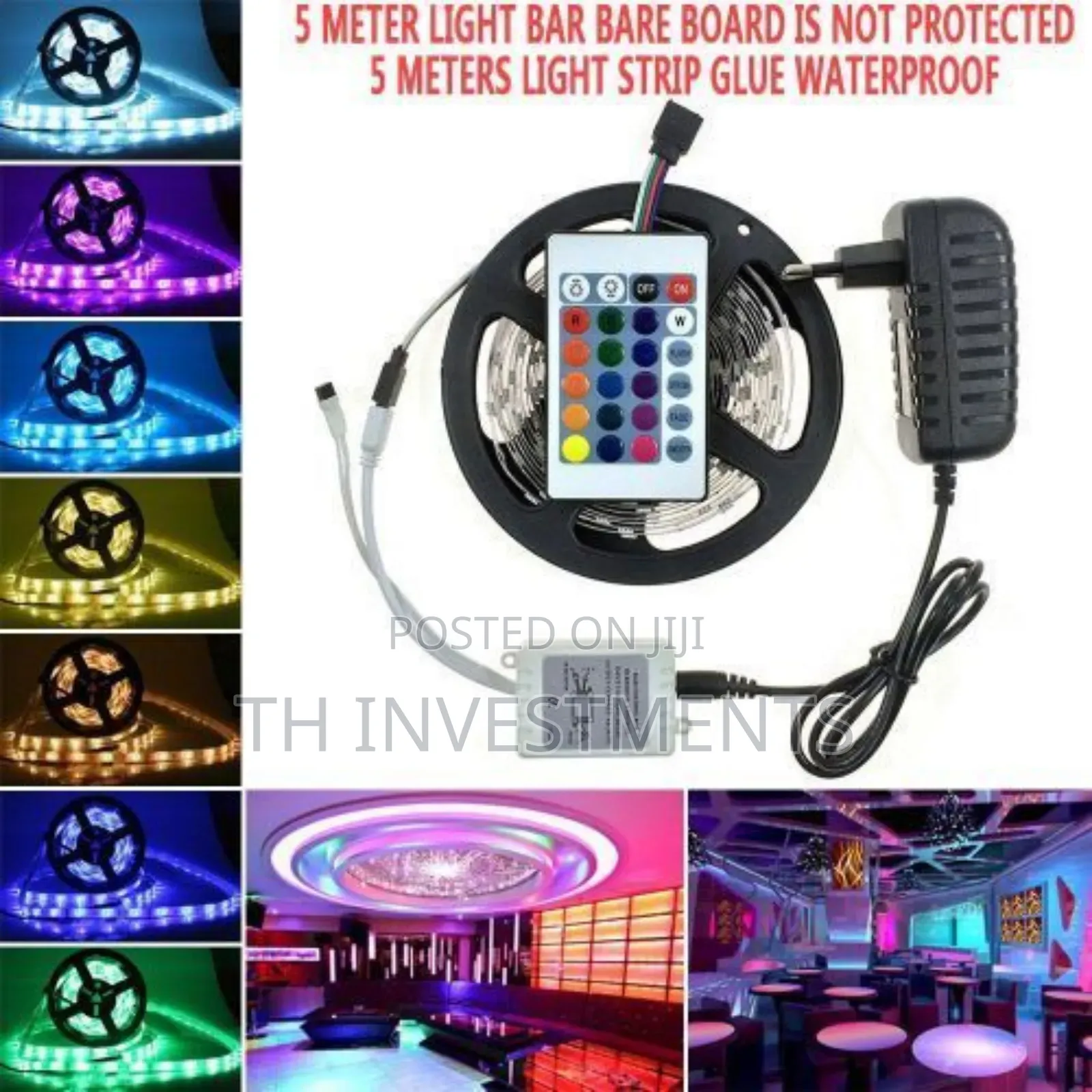 5 Meter RGB Led Strip With Remote White