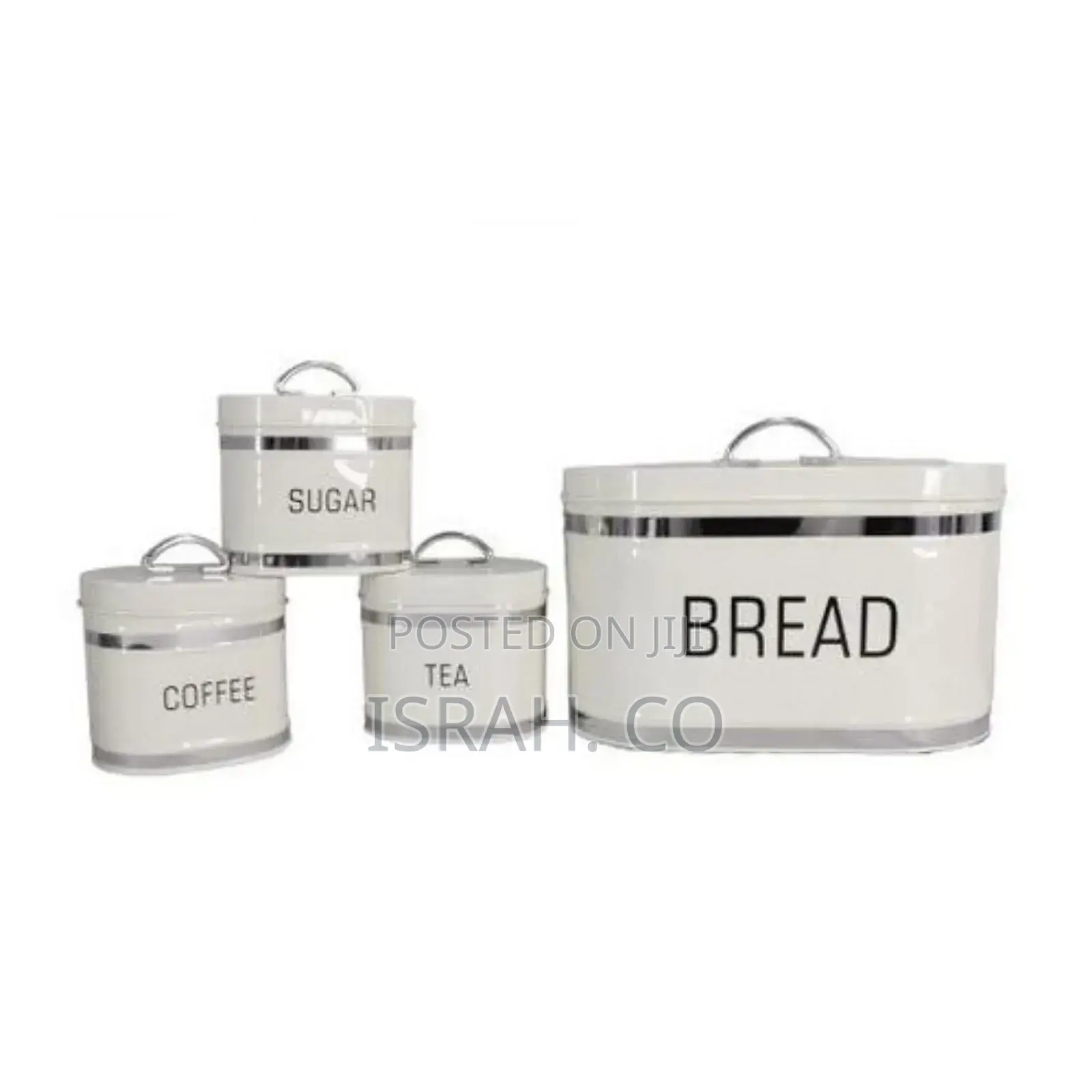 White Bread Bins Set