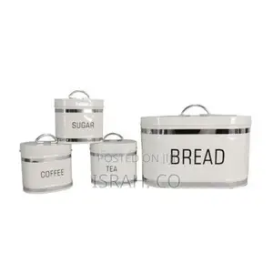 White Bread Bins Set
