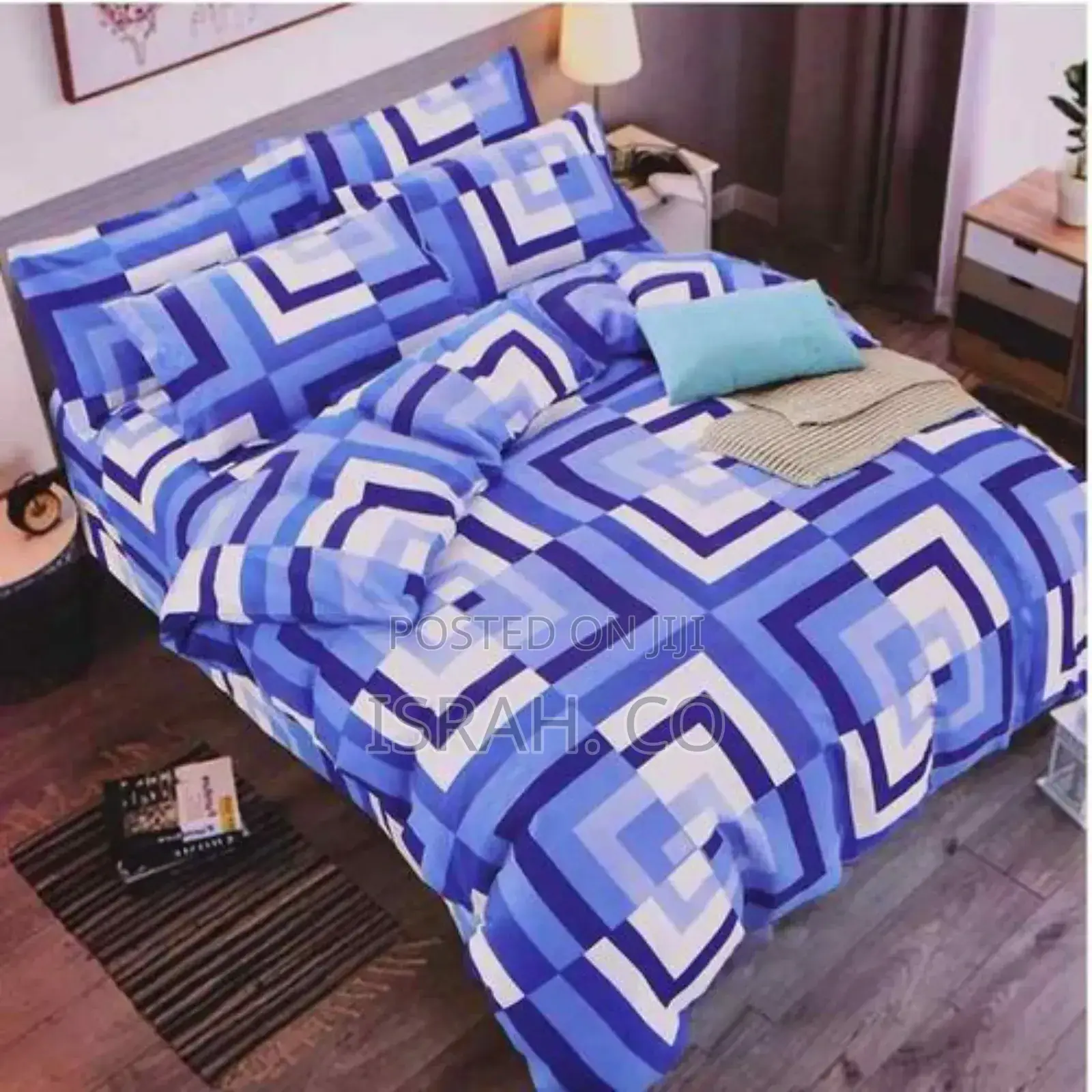 Duvet Set, 1 Duvet ,1 Bedsheet 2 Pillow Cases - Blue