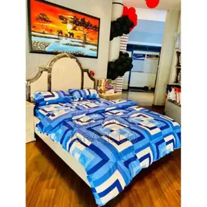 Duvet Set, 1 Duvet ,1 Bedsheet 2 Pillow Cases - Blue