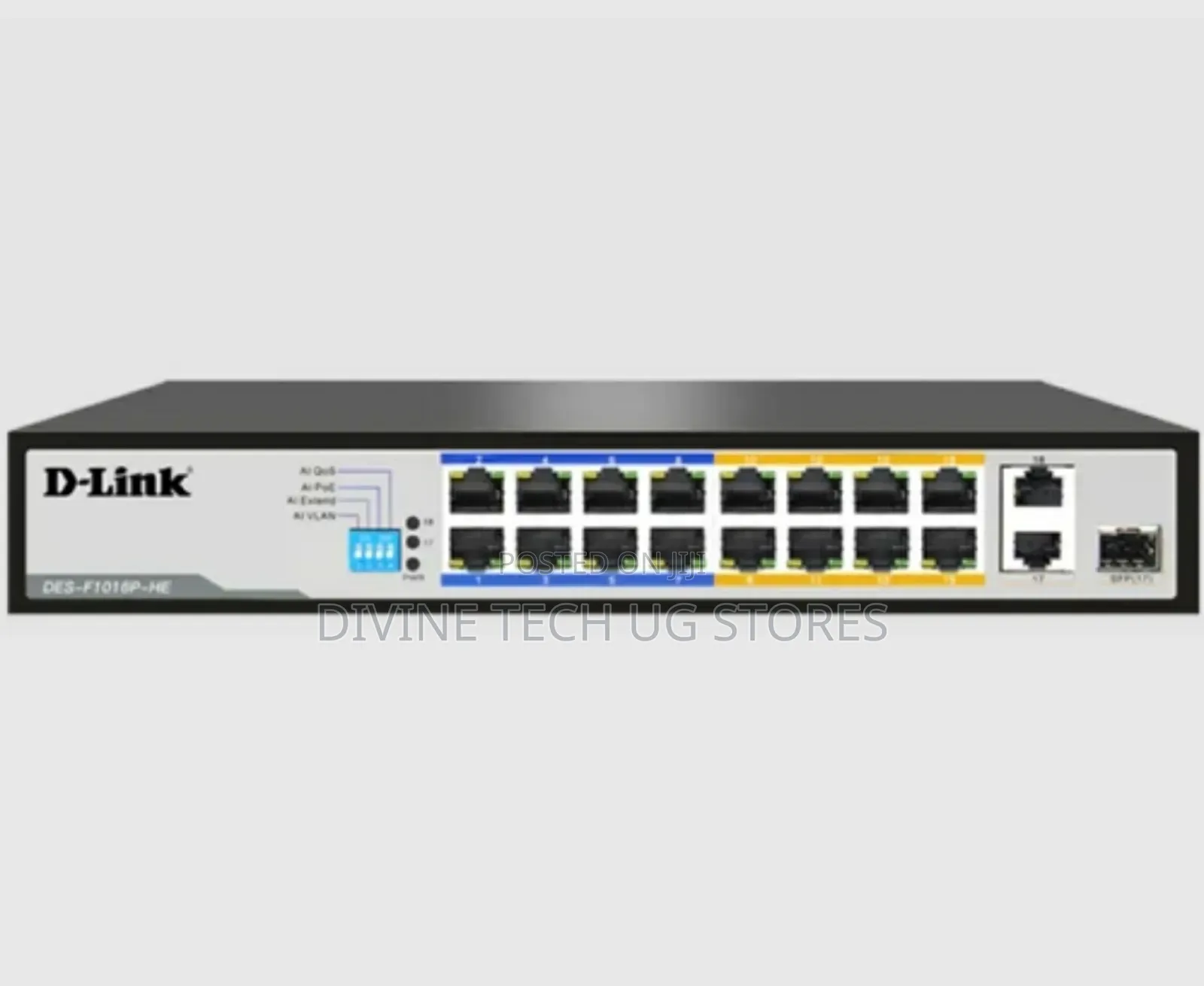 Dlink Des- F1016p-E 16port 10/100 Poe Surveillance Switch,
