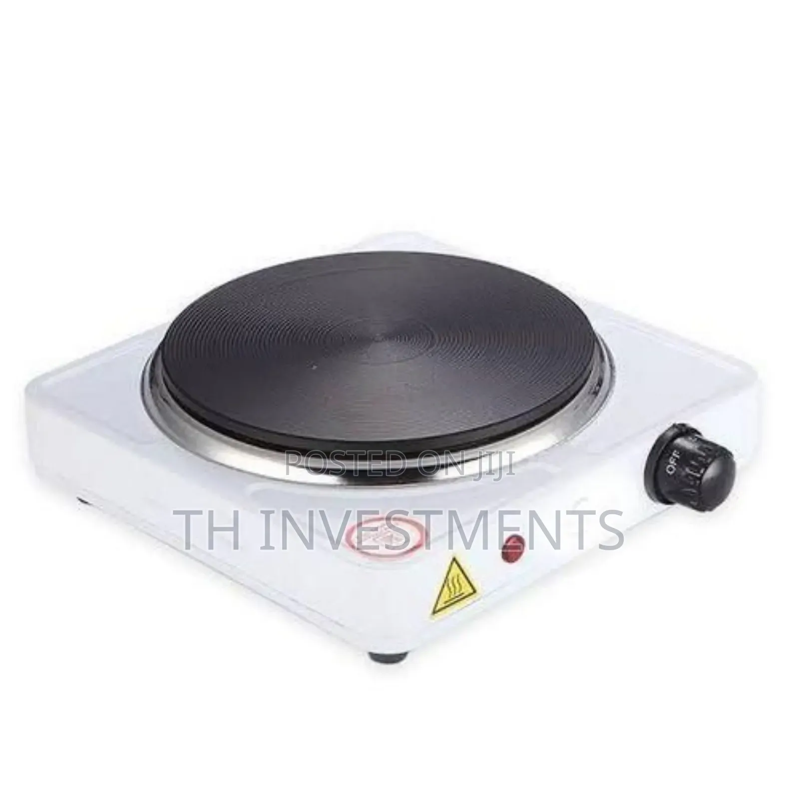 Single Plate 1000w Cooking Hotplate - White