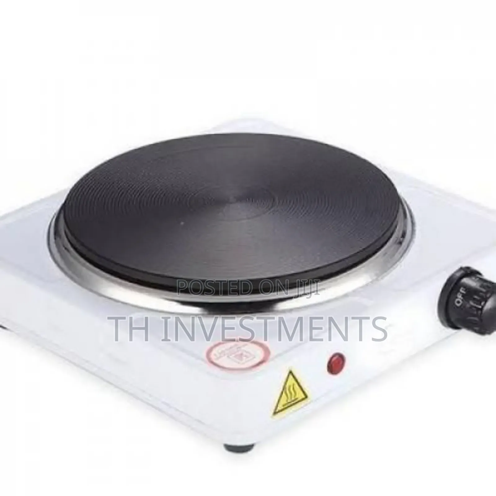Single Plate 1000w Cooking Hotplate - White