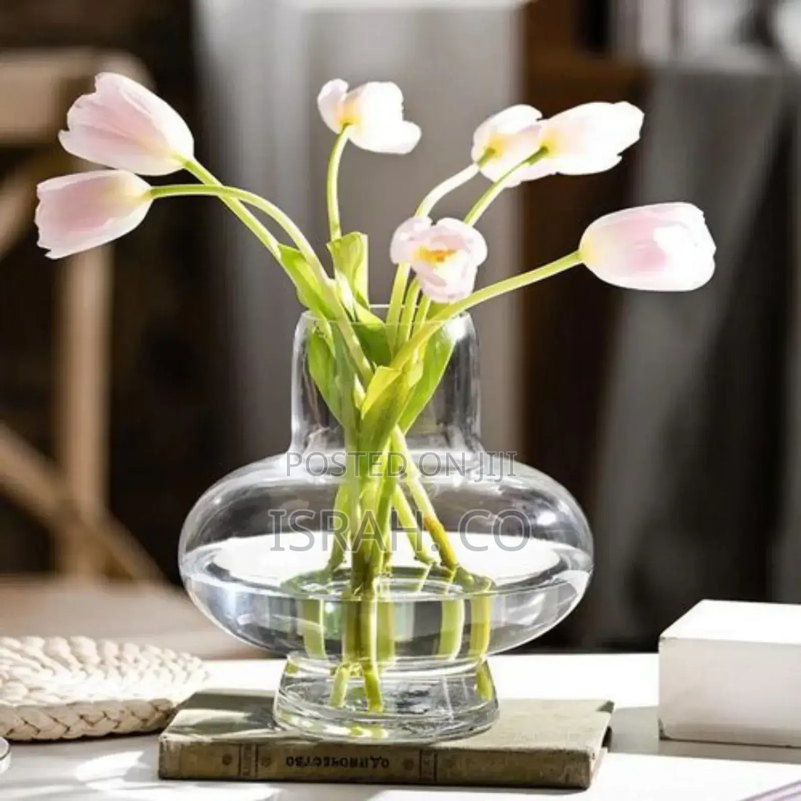 Home Decor Vase Flower Vase for Home Decor, Clear