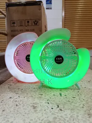 Landia Home Light-Up Portable Fan, Model Hm-126.