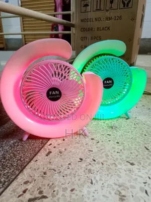 Landia Home Light-Up Portable Fan, Model Hm-126.