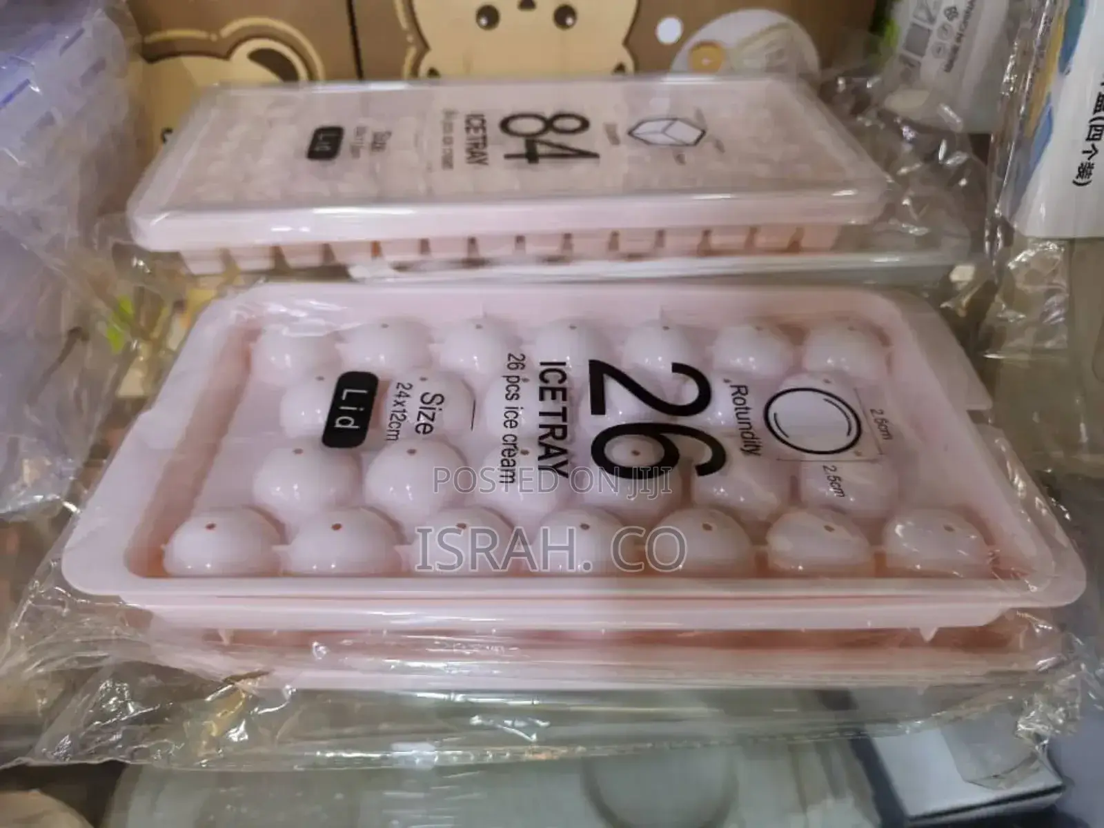 Ice Cube Mould Tray Pink