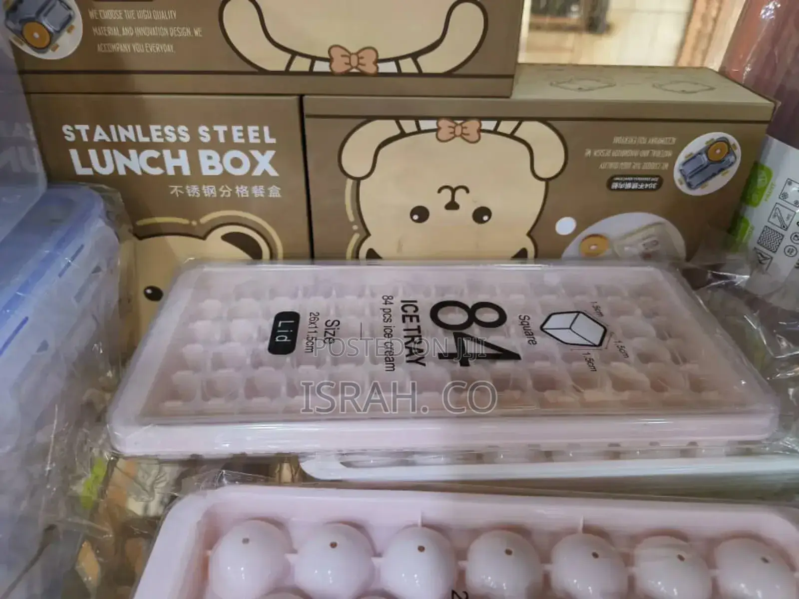 Ice Cube Mould Tray Pink