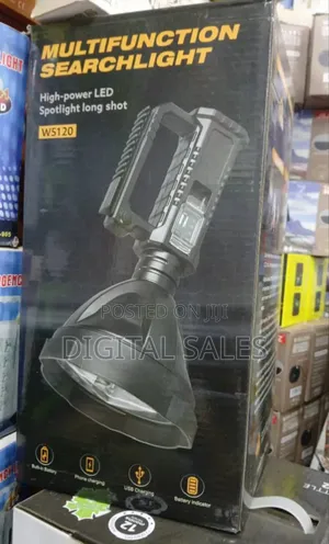 Led Super Bright Searchlight, Rechargeable Spotlight