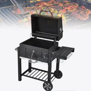 Outdoor Large BBQ Grill Camping Trolley Barbecue Stove