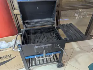 Outdoor Large BBQ Grill Camping Trolley Barbecue Stove
