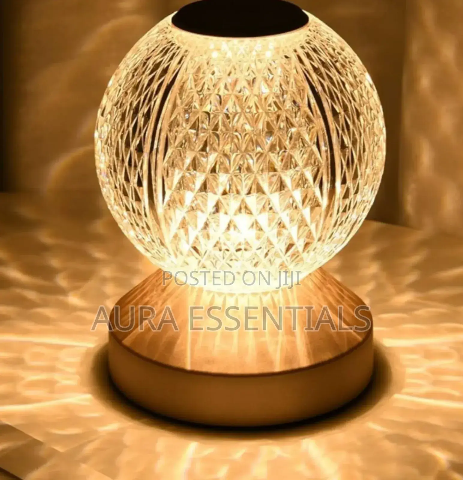 Crystal Night Light Desk Lamp