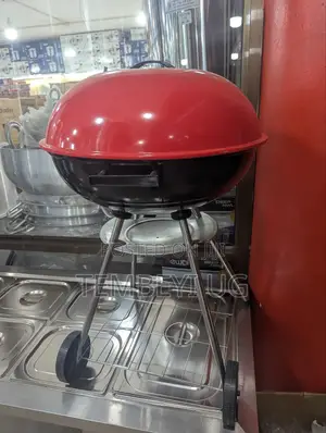 Portable Fire Pit, Kettle Trolley Barbecue Grill