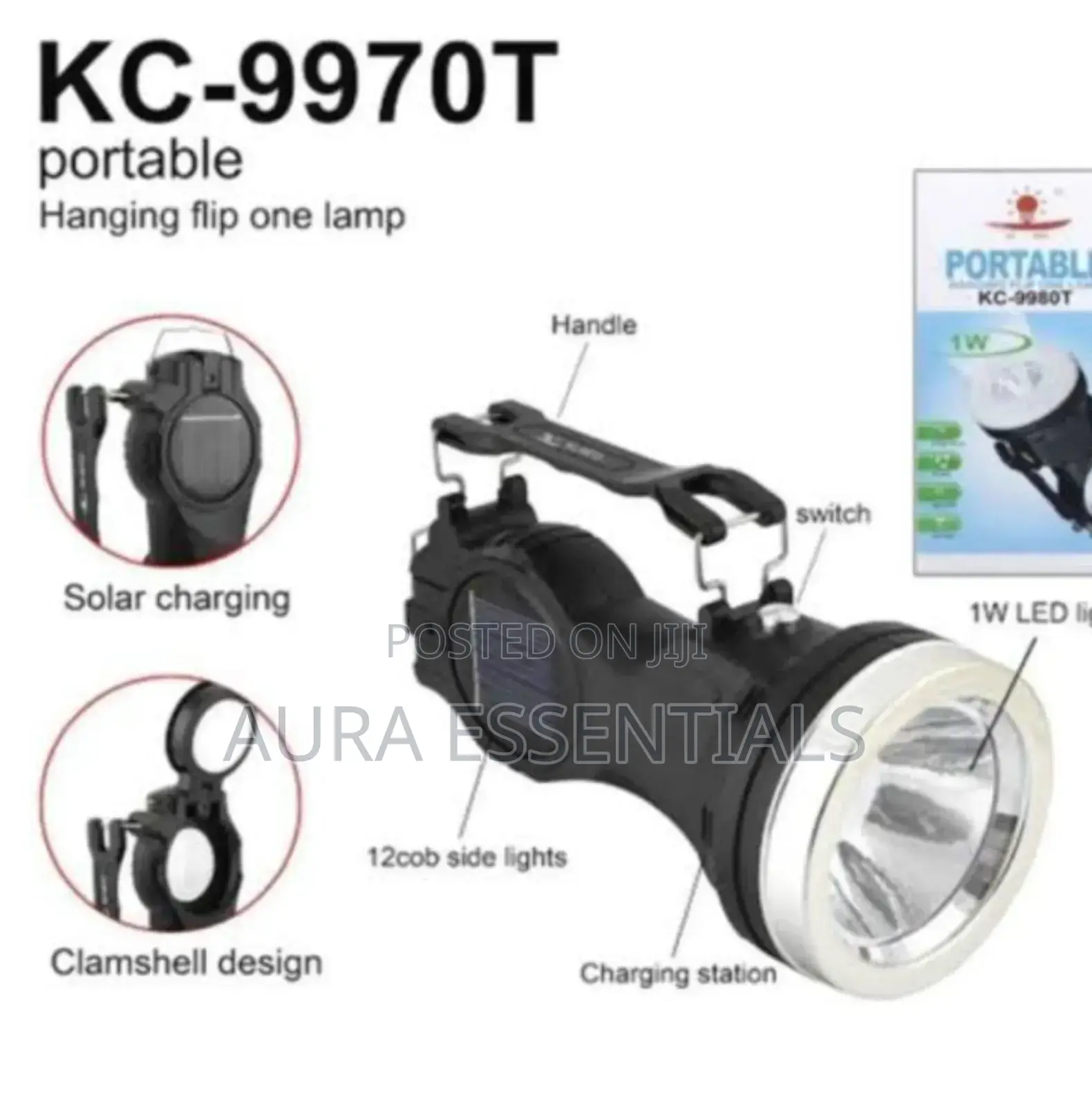 Portable Hanging Flip One Lamp