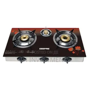 Geepas 3 Burner Gas Cooker - Multicolor